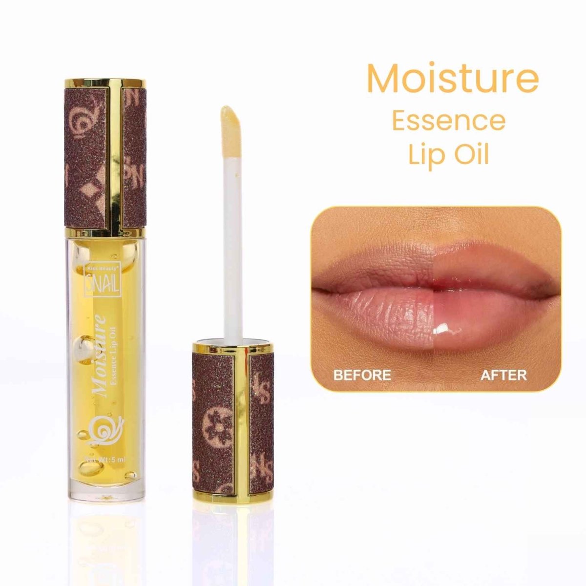 Kiss Beauty Snail Moisture Essence Lip Oil - Bellabae -